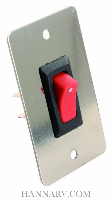 JR Products 13885 12V On-Off Switch with Chrome Plate
