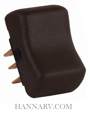 JR Products 13905 SPST On-Off-On Switch - Brown