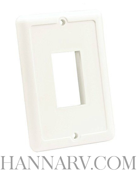 JR Products 14035 IP66 SWITCH FACE PLATE Single Polar White