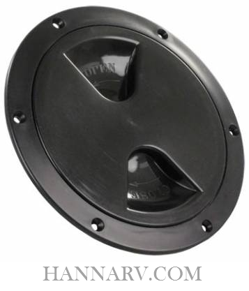 JR Products 31035 5 Inch Access / Deck Plate Black