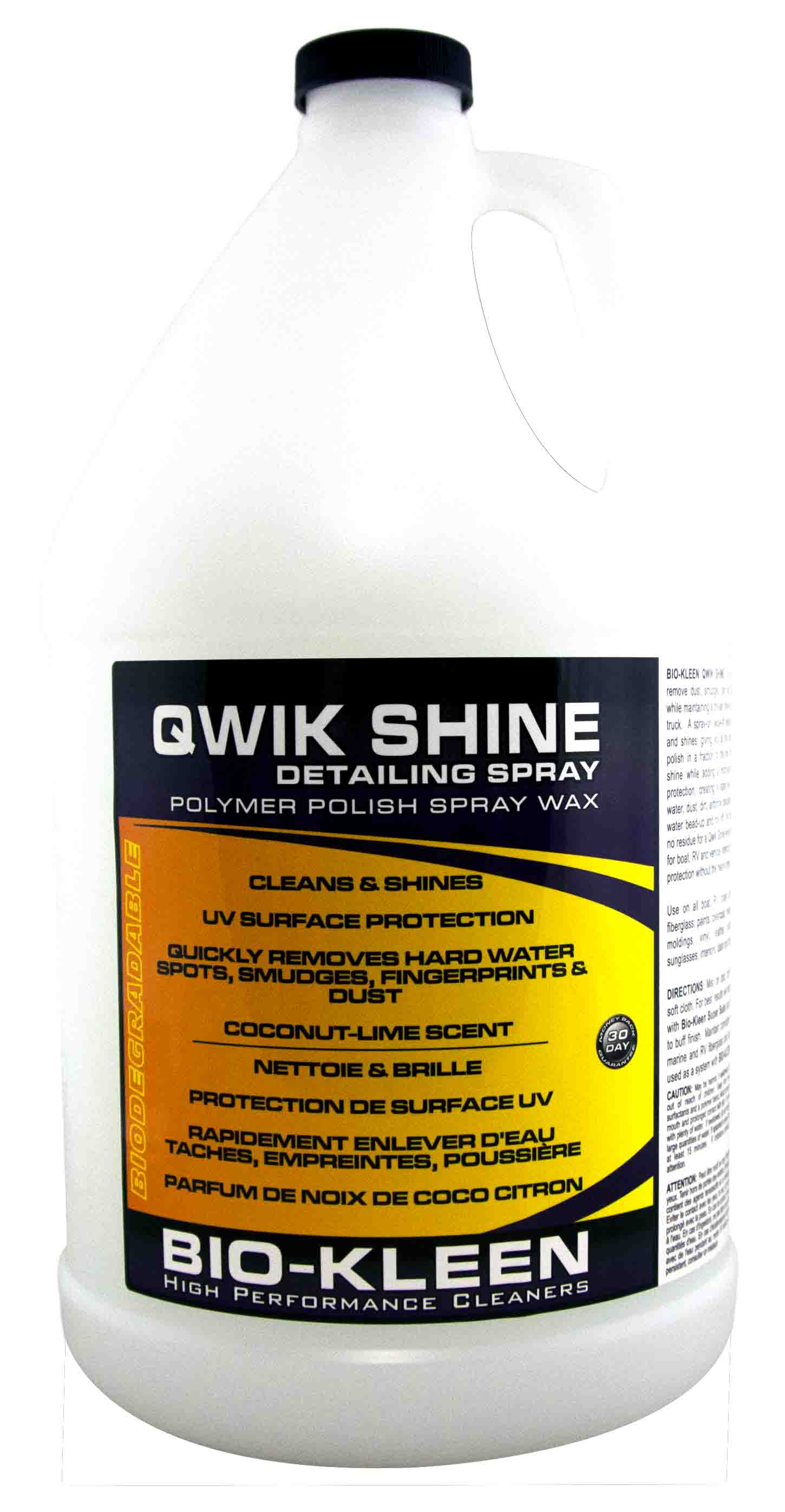 Bio-Kleen M00909 Qwik Shine Spray Wax - 1 Gallon