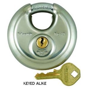 Master Lock 40KA Keyed Alike Padlock with 3/8 Inch Shackle