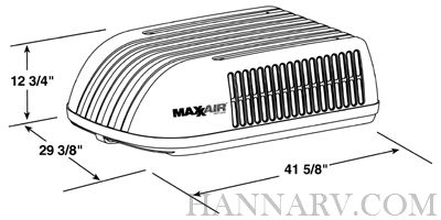 MaxxAir 00-325001 Tuff/Maxx Air Conditioner Shroud - White