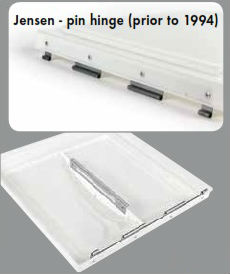 Camco 40154 White Polyproylene RV Vent Cover For Jensen RV Roof Vent With Pin Hinge