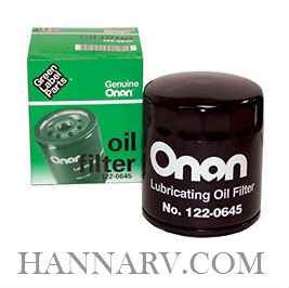 Onan 122-0645 Generator Oil Filter