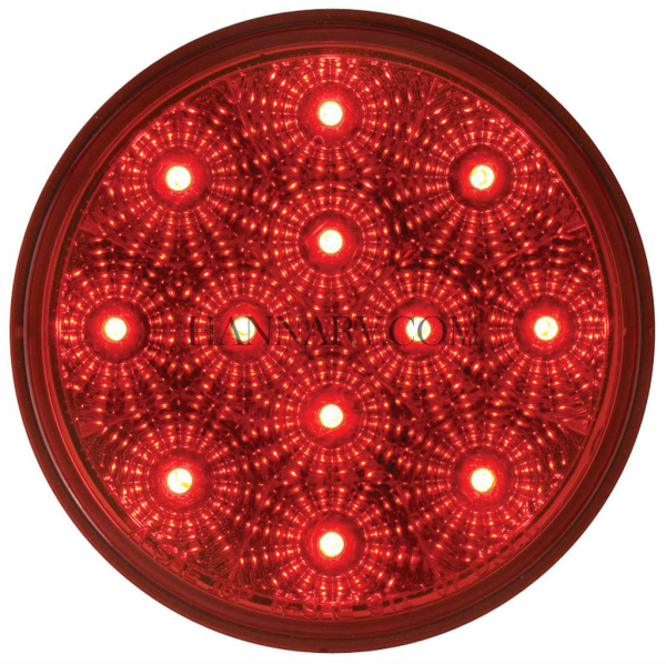Optronics STL-23RB Miro-Flex 4 Inch Round Red LED Stop/Turn/Tail Light
