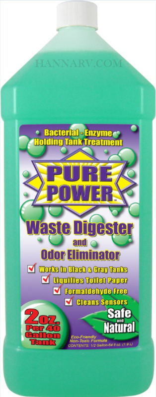 Organic Power Products 22003 Pure Power One Half Gallon Concentrated Holding Tank Waste Digester And