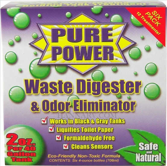 Organic Power Products 22017 Pure Power Pack of 6 - 4 Oz Bottles Of Concentrated Holding Tank Waste