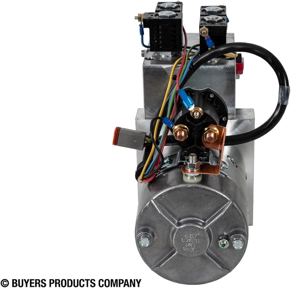 Buyers PU3593 Hydraulic 4-Way/3-Way Valve 12 Volt DC Plow Power Unit - 1.3 Quart Reservoir