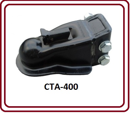 Pacific Rim CTA400 Stamped Black Adjustable Tongue Coupler 2-5/16-inch/14000 Lbs. Capacity