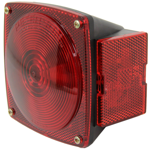 Peterson MFG 440 Red 6-Function Right Hand Tail Light - Fits Trailers Under 80 Inches Wide
