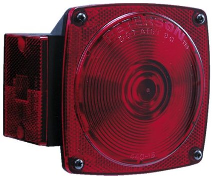 Peterson MFG 440L Red 7-Function Left Hand Tail Light - Fits Trailer Under 80 Inches Wide