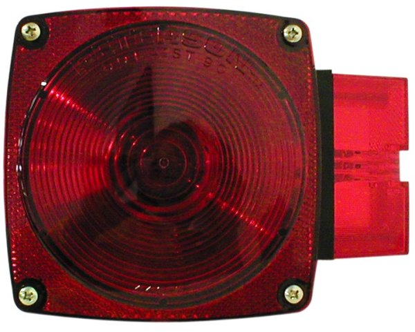 Peterson MFG 444 Red 7-Function Right Hand Tail Light - Fits Trailers Over 80 Inches Wide