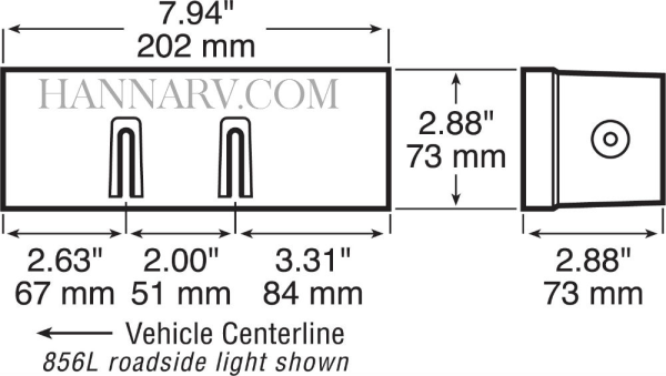 Peterson Manufacturing V856 Low Profile Red LED Combination Tail Light | MFG# | 29151 | Hanna Trailer Supply