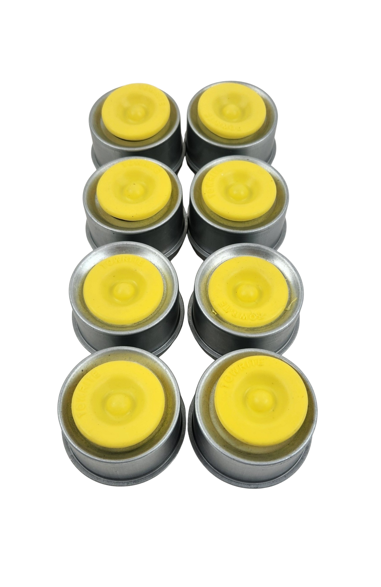 1.98" Outer Diameter Grease Cap with Hi-Viz Yellow EZ-Lube Plug- 8 Pack