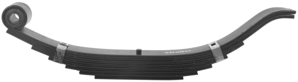 Slipper Spring - 72-45-1 - 7500 Lbs - 7 Leaf - 30 Inches Long - 3 Inches Wide - 1 Inch Eye Diameter