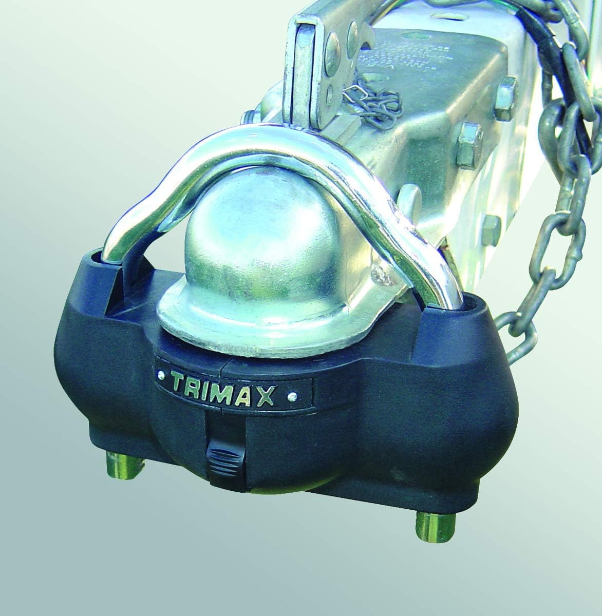 Trimax UMAX100 Premium Universal Solid Hardened Steel Trailer Lock (Fits All couplers)