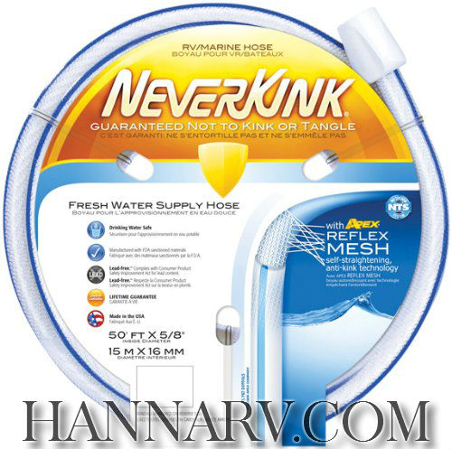 Teknor Apex 8602-50 NeverKink 5/8 Inch x 50 Foot RV Water Hose