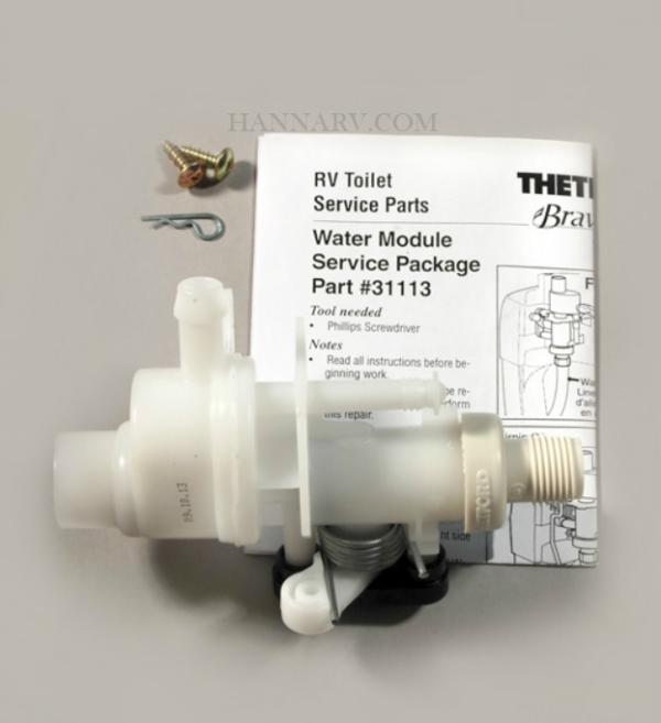 Thetford 31113 Bravura Toilet Water Module Service Package