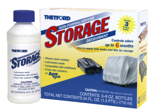 Thetford 32900 Storage Deodorant For RV Tanks And Tote Tanks - Pack of 3 - 8 Oz Bottles