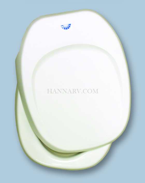 Thetford 36787 Aqua Magic IV Replacement Toilet Seat And Cover Assembly - Parchment Color