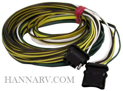 Trailer Wiring Harness 4-Way 18 Gauge Wire 25 Foot  - Trailer and Vehicle Ends - 5425Y