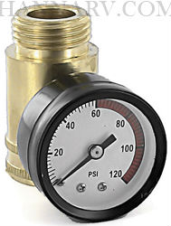 Valterra A01-0110VP RV Water Pressure Gauge - Lead Free