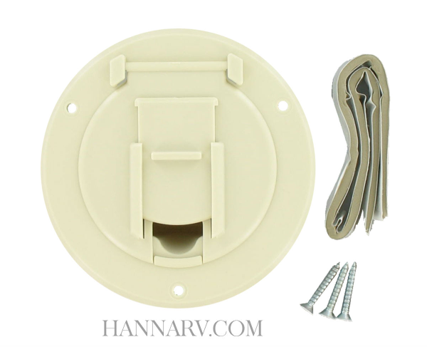 Valterra A10-2141VP Small Round Colonial White Cable Hatch