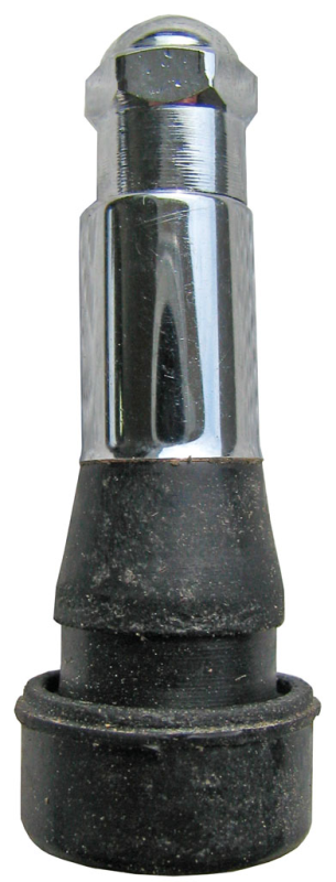 Valve Stem - TR600C - Metal and Rubber Valve Stem with Chrome Sleeve and Cap - Pressure Up to 100 PS