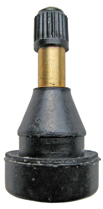 Valve Stem - TR801 - Metal Valve Stem with Rubber Snap-In and Large Base - Pressure Up to 100 PSI