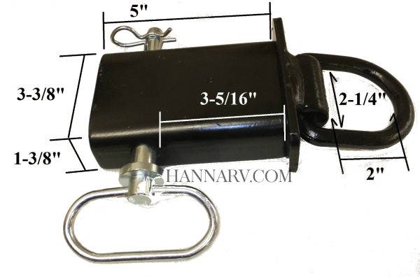 Stake Pocket Tie-Down D-Ring with Pin and Keeper - 12,000 lbs