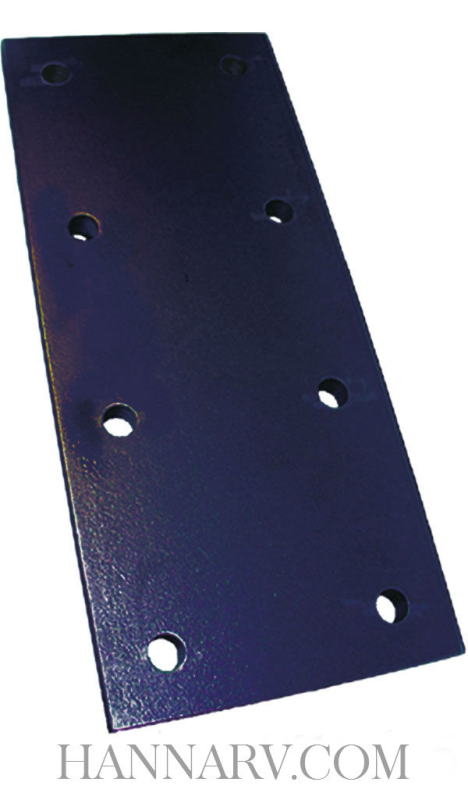 Wallace Forge Company TNP716100 Trailer Nose Plate - 1 Inch x 7 Inch x 16 Inch 8 Hole for R51A and 1