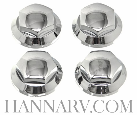 Wheel Masters 9003-4 Lug Nut Covers Snap In for Wheel Covers - 4 Pack