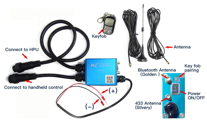 KTI KWR-005 Bluetooth Wireless Dump Trailer Controller