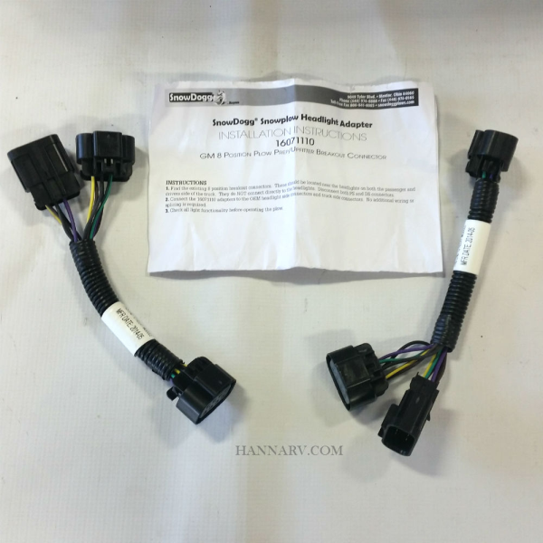 Buyers 16071110 SnowDogg Headlight Adapter Kit GM 07+