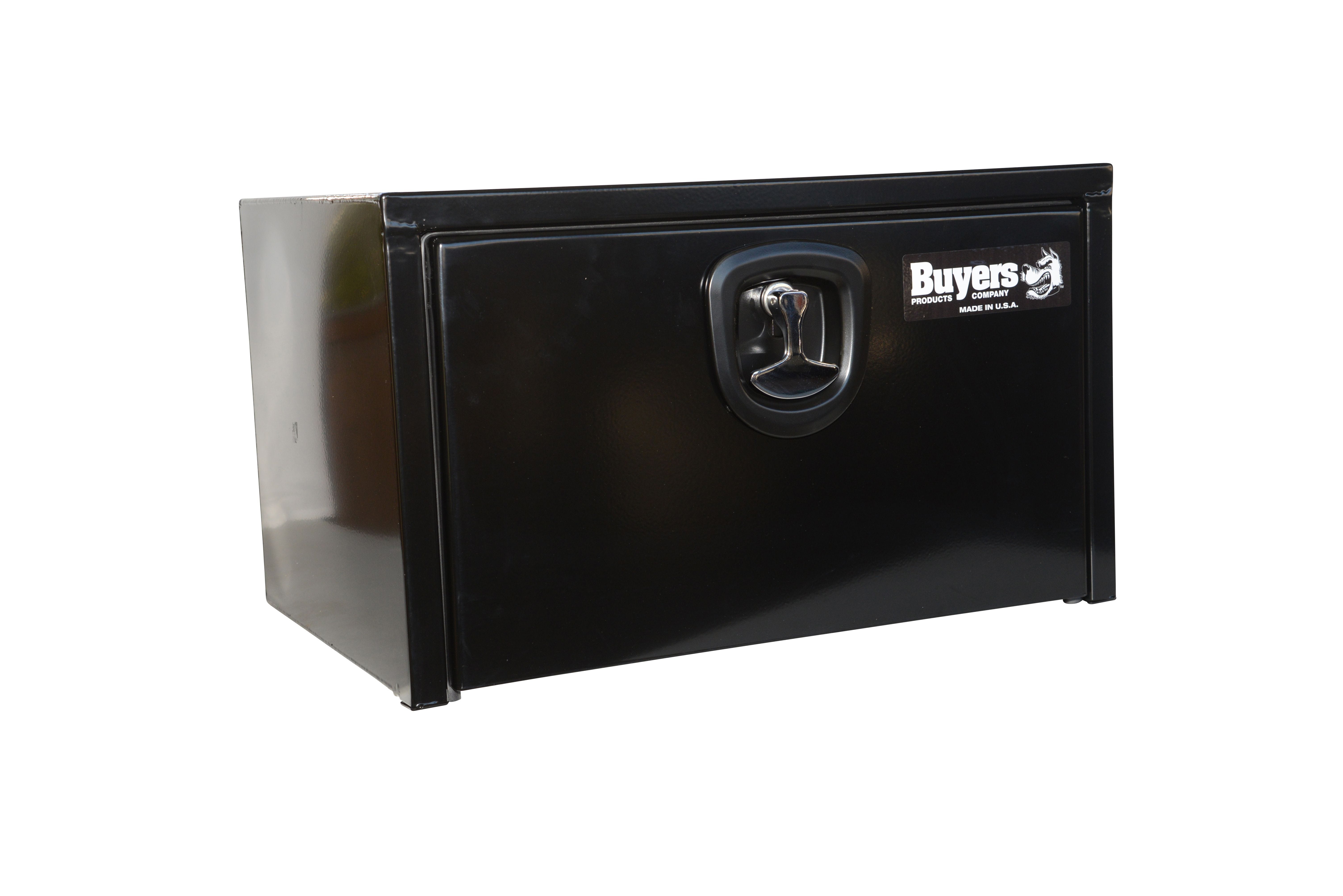 Buyers 1713300 Powder Coated Steel Underbody Tool Box - 14 Inches Tall x 16 Inches Deep x 24 Inches Long