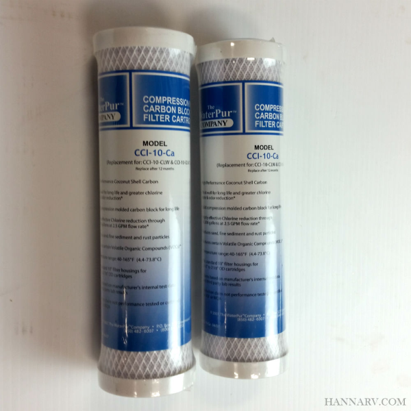 The Water Pur Company CCI-10-Ca 10-inch Water Filter - Set of 2