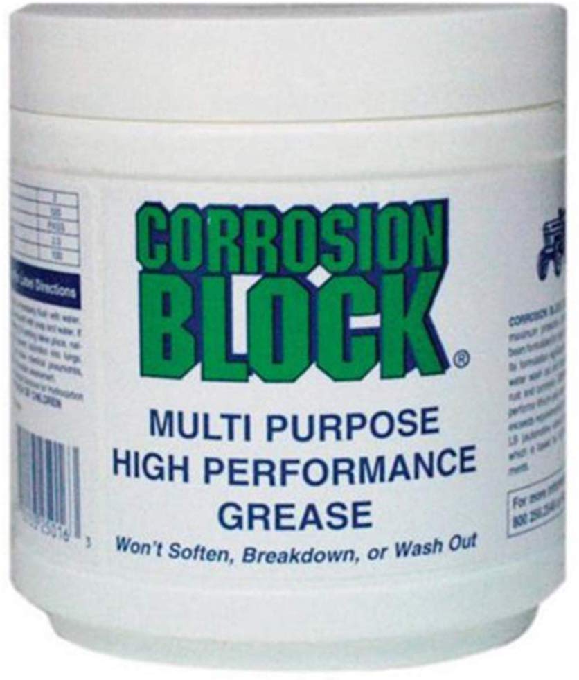 Corrosion Block CB16 Heavy Duty Water Resistant Grease Lubricant - 16 oz. Jar