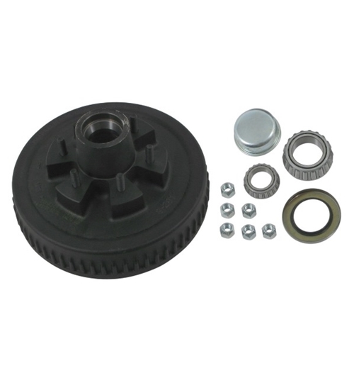 Dexter 8-201-5UC3 Standard Hub and Drum Assembly for 5,200 lb Axles - 6 on 5-1/2 - 12 x 2 Inch Drum