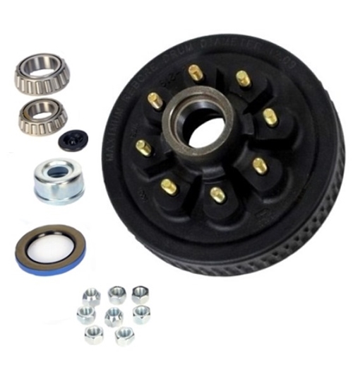 Dexter 8-219-13UC3-EZ E-Z Lube Hub and Drum Assembly for 6,000 lb & 7,000 lb Axles - 8 on 6-1/2