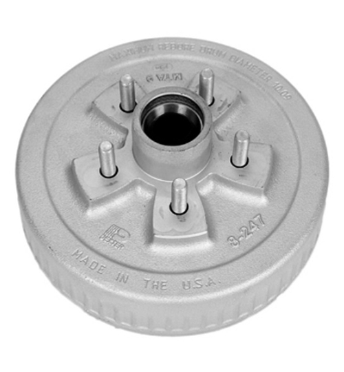 Dexter 8-247-50 Galvanized Hub & Drum Only for 3,500 lb Axles - 5 on 4-1/2 Bolt Pattern