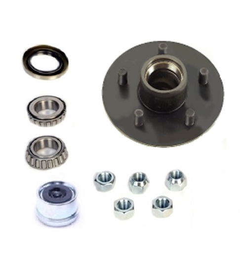 Dexter 8-258-5UC1-EZ Complete E-Z Lube Hub Assembly for 2,000 Lb Axles - 5 on 4-1/2