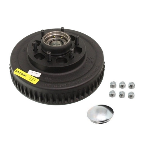 Dexter 8-388-80UC3 Nev-R-Lube Hub and Drum Assembly for 6,000 lb Axles - 6 on 5-1/2
