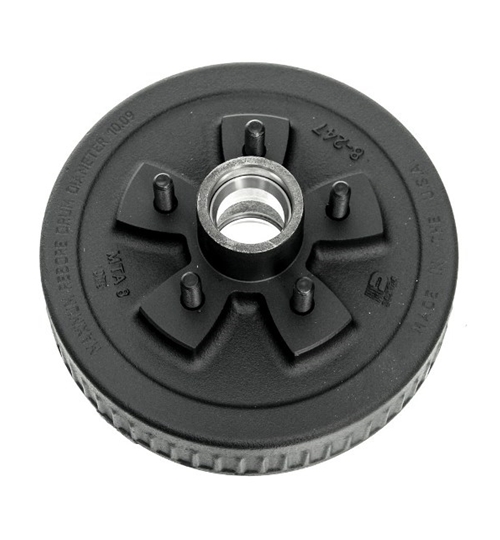 Dexter 008-247-05 Hub and Drum Only - 5 on 4-1/2 - L44649 and L68149 Bearings - 10 Inch x 2-1/4 Inch Drum