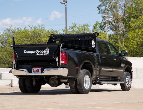 8 Foot DumperDogg Steel Dump Insert with Cab Guard, Roll Tarp Kit, Side-Wall Extension Kit