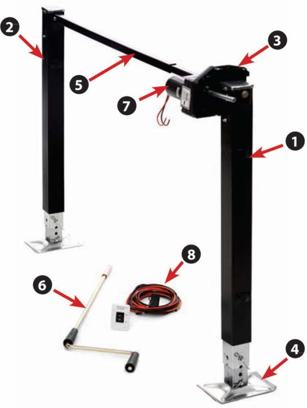 5 Axes En Acier Pour Train D'Atterrissage RC - 5/32" X 1,7" Avec Écrous M4