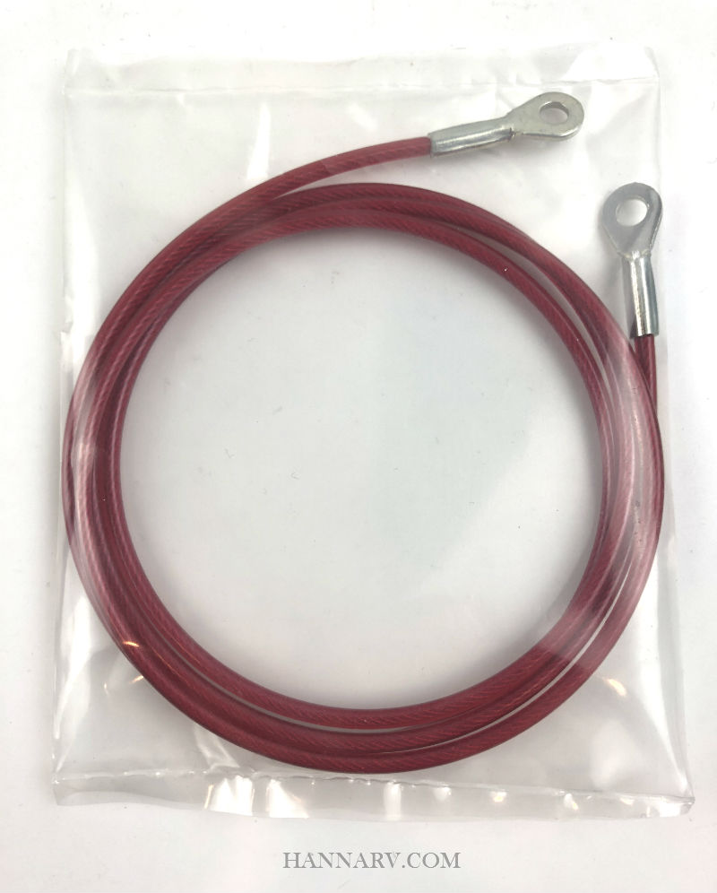 Goshen Lift System Pop Up Tent Trailer Roof Gauge Cable - Red - 45 Inch Length