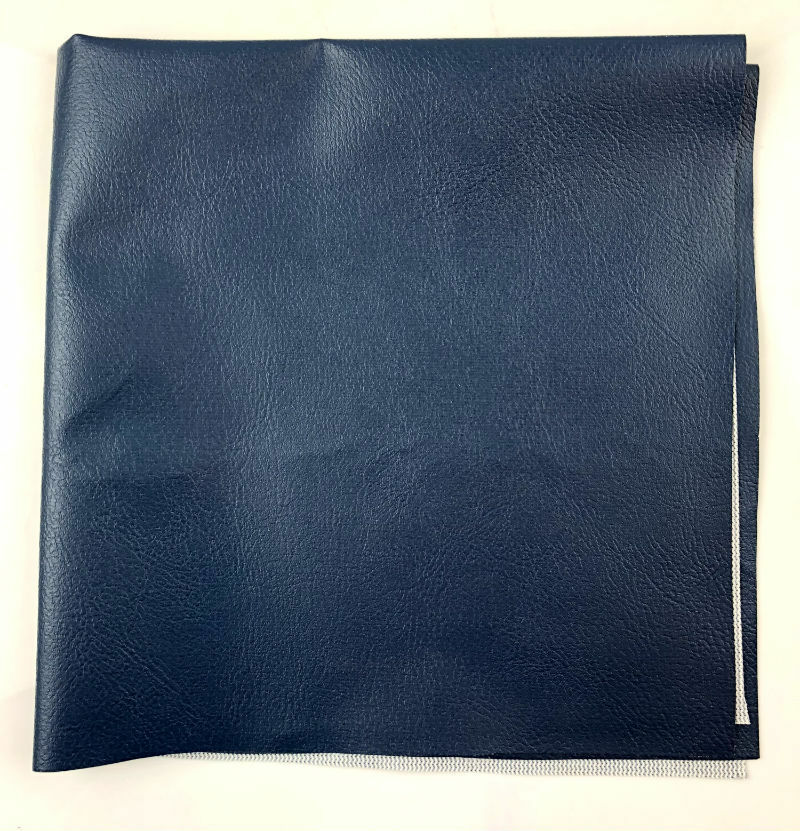 Pop Up Camper Reinforced Vinyl Fabric - 16 Inch x 18 Inch - Navy Blue