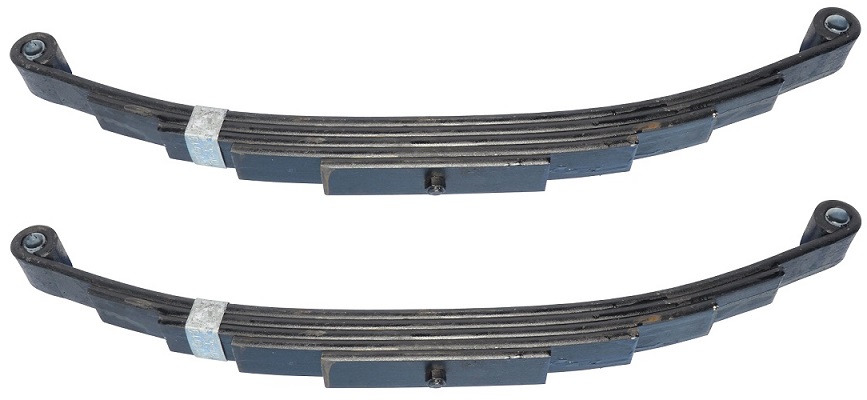 PR5 Double Eye 5 Leaf Spring for 6000 lb Trailer Axles - 25-1/4 Inches Long - 2 Pack