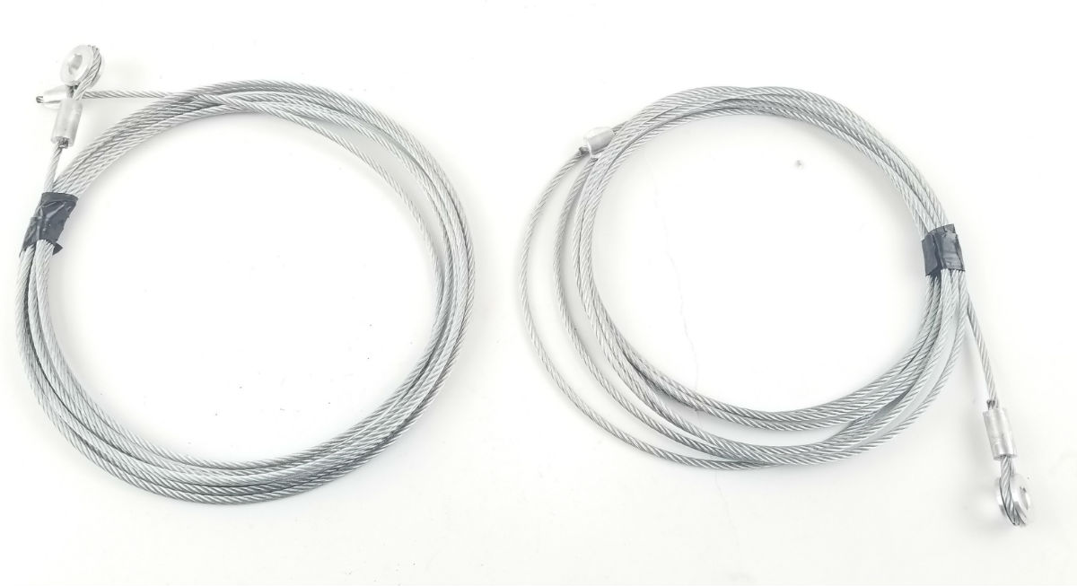 149 Inch Replacement Rear Ramp Door Cable for Enclosed Trailers - Pair